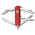  Нож перочинный Victorinox Manager (0.6365) 58мм 10функций красный 