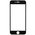  Защитное стекло для экрана Redline черный для Apple iPhone 6/6S 3D 1шт (УТ000008166) 
