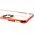  УЦ Чехол силиконовый с кольцом для iPhone X/XS красный (ПУ) 