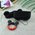  УЦ Чехол для AirPods Pro Микки Маус (красно-чёрный) (ПУ) 