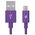  Дата-кабель TEC microUSB 1.0m alum фиолетовый 