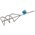  Миксер СИБИН 06048-08-40 для песчано-гравийных смесей, шестигранный хвостовик, 80х400мм 