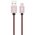  Дата-кабель XtremeMac Premium Lightning to USB Оплетка из нейлона 2м розовое золото 