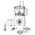  Кухонный комбайн Bosch MCM3110W белый 