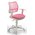  Кресло детское Бюрократ CH-W797/PK/TW-13A спинка сетка розовый сиденье розовый TW-13A колеса белый/розовый (пластик белый) 