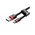  Дата-кабель Baseus Cafule 2.4A micro 1м красно-чёрный 
