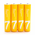  Батарейки алкалиновые Xiaomi ZMI Rainbow Zi7 типа AAA (уп. 4 шт) (4xAA7 yellow) техпак-термоусадка, желтые 