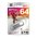  USB-флешка Silicon Power SP064GBUF2F80V1S Firma F80 64Gb, USB 2.0, серебро, металл 