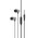  Наушники Hoco M106 Fountain metal universal earphones with microphone (серый) 