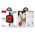  УЦ Наушники bluetooth HOCO S11 Melody (red silicon), white (ПУ) 