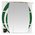  Зеркало MISTY Каролина-70 П-Крл02070-285СвЛ SX (свет) зелен (стекло) 