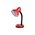  Настольная лампа Camelion KD-301 С04 (5755) E27 красный 