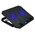  Подставка для ноутбука CBR CLP 15512D, 15,6", 370x265x32 мм, с охлаждением, 2xUSB, вентиляторы 2х110 мм, 51 CFM, LED-подсветка, LCD-дисплей 