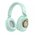  Наушники полноразмерные bluetooth HOCO ESD11 Cute luminous (мятно-зеленый) 