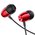  Наушники Borofone BM57 Platinum universal earphones with microphone, red 