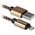  Дата-кабель Defender PRO (ACH01-03T) USB2.0 AM-LightningM 2.1А 1m золотой 