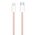  Кабель Xiaomi (Mi) Solove DW6 1m Pink Rus Type-C/Lightning 100 см 20W PD 3А, высокопрочная ABS+ оплетка, розовый 