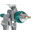  Краскопульт STELS ag 801 hvlp 57360 гравитационный сопло 1.5мм и 1.8мм 