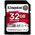  Карта памяти Kingston Canvas React Plus (SDR2/32GB) 32GB SDHC UHS-II 300R/260W U3 V90 