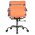  Кресло руководителя Бюрократ CH-993-Low/orange низкая спинка оранжевый искусственная кожа крестовина хром 