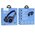  УЦ Наушники полноразмерные bluetooth HOCO W41 Charm (синий) (плохая упаковка) 