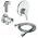  Смеситель с гигиеническим душем IDEAL STANDARD Set Alpha BD125AA (A7184AA + B961368AA + A2403AA + BC807AA ) 