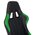  Кресло Zombie Viking 5 Aero LGreen игровое черный/салатовый искусственная кожа 
