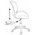  Кресло Бюрократ CH-W296NX/LG/Twist детское светло-серый TW-02 Twist сетка/ткань крестов. пластик пластик белый 