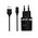  УЦ СЗУ HOCO C12 series 2USB +Lightning 2.4A, черный (ПУ) 
