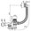  Слив-перелив RAVAK X01746 click-clack черный 