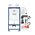  Инсталляция для унитаза GROHE Rapid SL 39501000 (панель смыва Skate Cosmopolitan S 37535000, хром+ревиз короб) 