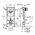  Инсталляция для унитаза Grohe Rapid SL 38722001 с клавишей белой 