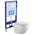  Унитаз с инсталляцией AQUATEK Set Aquatek Европа с тонким сиденьем soft-close 