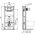  Унитаз подвесной с инсталляцией и кнопкой Ideal Standard Tesi R030501 