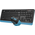  Клавиатура + мышь A4Tech Fstyler FG1035 (FG1035 Navy blue) клав черный/синий мышь черный/синий USB беспроводная Multimedia 