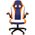  Геймерское кресло Chairman game 15 синий/белый/оранжевый 00-07033039 
