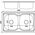  Мойка Mixline 530528 50х80 0,6 выпуск 3 1/2 18см 2-х чаши с сифоном 