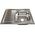  Мойка Mixline 528181 60х80 0,8 правый выпуск 3 1/2 18см с сифоном 