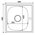  Мойка врезная Mixline 528187 48х48 0,6 выпуск 3 1/2 16см с сифоном 