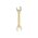  Ключ гаечный рожковый REXANT 12-5825-2 14х15мм, желтый цинк 