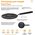  Сковорода блинная Fiskars Hard Face 1052234 круглая 24см ручка несъемная (без крышки) черный 