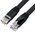  Патч-корд Greenconnect Prof GCR-52865 плоский прямой 20.0m, UTP медь RJ45, кат.6, черный 