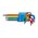 Набор ключей Torx HOEGERT TECHNIK HT1W817 Г-образных с цветной маркировкой, Т10-Т50 