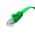  Патч-корд Greenconnect Prof GCR-52842 плоский прямой 3.0m, UTP медь RJ45, кат.6, зеленый 
