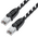  Патч-корд Greenconnect Prof Strong GCR-52778 прямой 3.0m, UTP медь кат.6, черно-белый 
