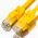  Патч-корд Greenconnect GCR-LNC02-0.5m прямой 0.5m, UTP кат.5e, желтый 