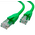  Патч-корд Greenconnect GCR-52384 прямой 0.75m UTP кат.6, зеленый 