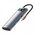  USB Hub Baseus Metal Gleam (WKWG020113) 7-in-1 Multifunctional Type-C HUB Docking Station Gray (Type-C to HDMI*1+USB3.0*2+USB-C*1+PD*1+SD/TF*1) 