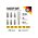  Набор бит KRANZ KR-92-0433 25мм PH1, PH2, PZ1, PZ2, SL5.5, T30 с магнитным держателем (7шт/уп) 
