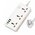  Переходник сетевой Hoco AC8A Storm 3-position socket (PD30W/1C3A) (EU) (белый) 